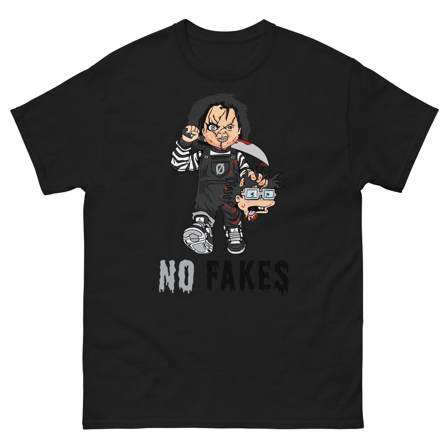 No Fakes Tshirt- Black/Grey