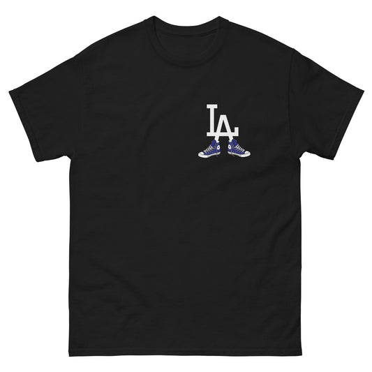 LA Tshirt- Blue/White